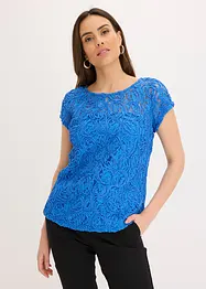 Blouse en dentelle cordée, bonprix