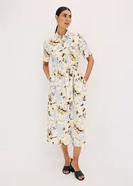 Robe-chemise en viscose avec ceinture à nouer (2 pces), bonprix