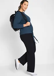 Pantalon droit en jersey avec taille rabattable, bonprix