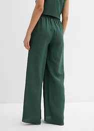 Pantalon en viscose mélangée à effet froissé, bonprix