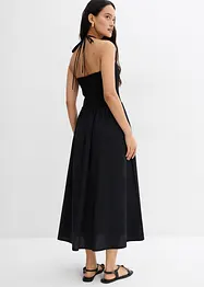 Robe longue à empiècement smocké, bonprix