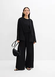 Blazer en viscose mélangée, effet froissé, bonprix