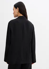 Blazer en viscose mélangée, effet froissé, bonprix