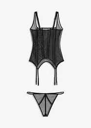 Guêpière avec porte-jarretelles et string (ens. 2 pces), VENUS