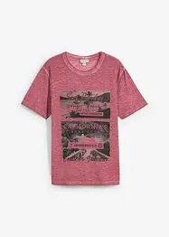 T-shirt aspect délavé en coton, bonprix