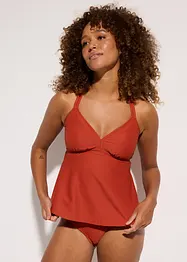 Tankini (ens. 2 pces) en matière texturée, bonprix
