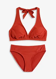 Bikini dos nu (ens. 2 pces) en matière texturée, bonprix