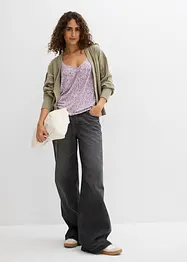 Top à fleurs en viscose fluide, bonprix