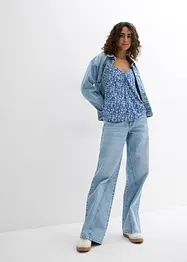 Top à fleurs en viscose fluide, bonprix