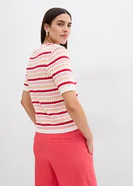 T-shirt en maille rayée, bonprix