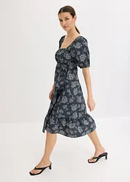 Robe midi à manches bouffantes, bonprix