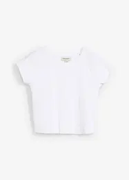 T-shirt court et côtelé, bonprix
