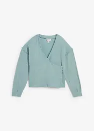 Blouse cache-cœur 100% coton, bonprix