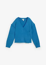 Blouse cache-cœur 100% coton, bonprix
