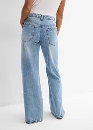 Jean droit et ample, taille mi-haute, peu extensible, bonprix