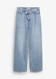 Jean large, taille mi-haute, peu extensible, bonprix