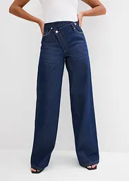 Jean large, taille mi-haute, peu extensible, bonprix