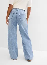 Jean large, taille mi-haute, peu extensible, bonprix