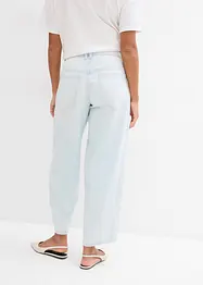 Jean balloon taille mi-haute, doux et raccourci, bonprix