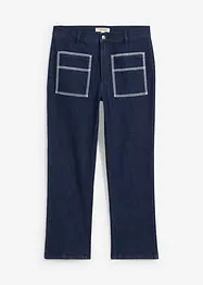 Jean droit taille haute, raccourci, bonprix