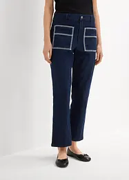 Jean droit taille haute, raccourci, bonprix
