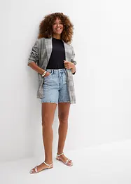 Bermuda en jean taille mi-haute, peu extensible, bonprix