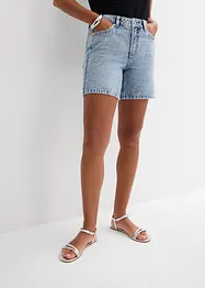 Bermuda en jean taille mi-haute, peu extensible, bonprix