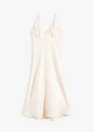 Robe longue et fluide en satin, bonprix