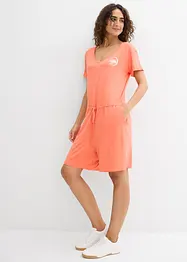 Combishort fluide en jersey de viscose mélangée, bonprix