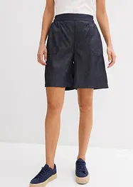 Short à taille élastiquée, avec du lin rafraîchissant, bonprix