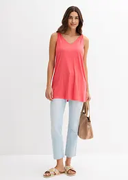 Long débardeur en viscose et lin, bonprix