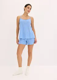 Pyjashort avec haut à fines bretelles, bonprix