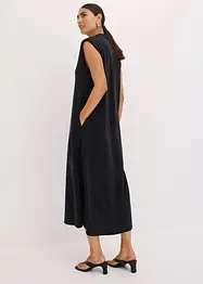 Robe en jersey piqué de viscose avec épaulettes, bonprix