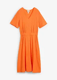 Robe midi en seersucker aérien, bonprix