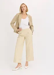 Pantalon à pinces en coton extensible, bonprix
