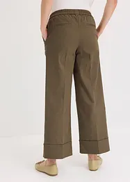 Pantalon à pinces en coton extensible, bonprix