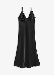 Robe longue et fluide en satin, bonprix