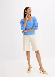 Blouse à manches bouffantes et détail smocké, bonprix