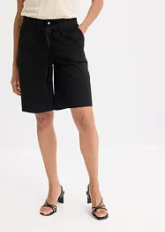 Short en twill avec ceinture à nouer, bonprix