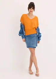 T-shirt à base smockée, bonprix
