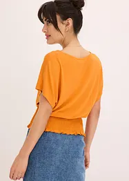 T-shirt à base smockée, bonprix