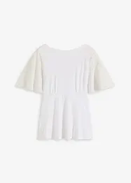T-shirt à manches en dentelle, bonprix