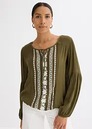 Blouse brodée, bonprix