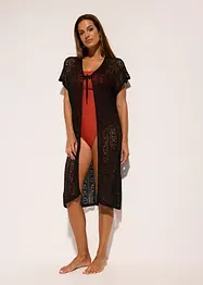 Kimono de plage aspect crochet en viscose, bonprix