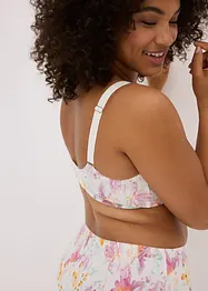 Soutien-gorge minimiseur à armatures avec broderies imprimées, bonprix