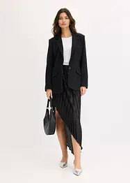 Jupe plissée en satin brillant, bonprix