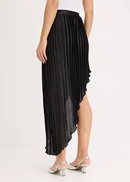 Jupe plissée en satin brillant, bonprix