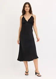 Robe longue et fluide en satin, bonprix