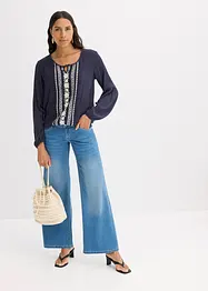 Blouse brodée, bonprix