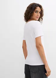 Lot de 2 T-shirts en viscose douce, bonprix
